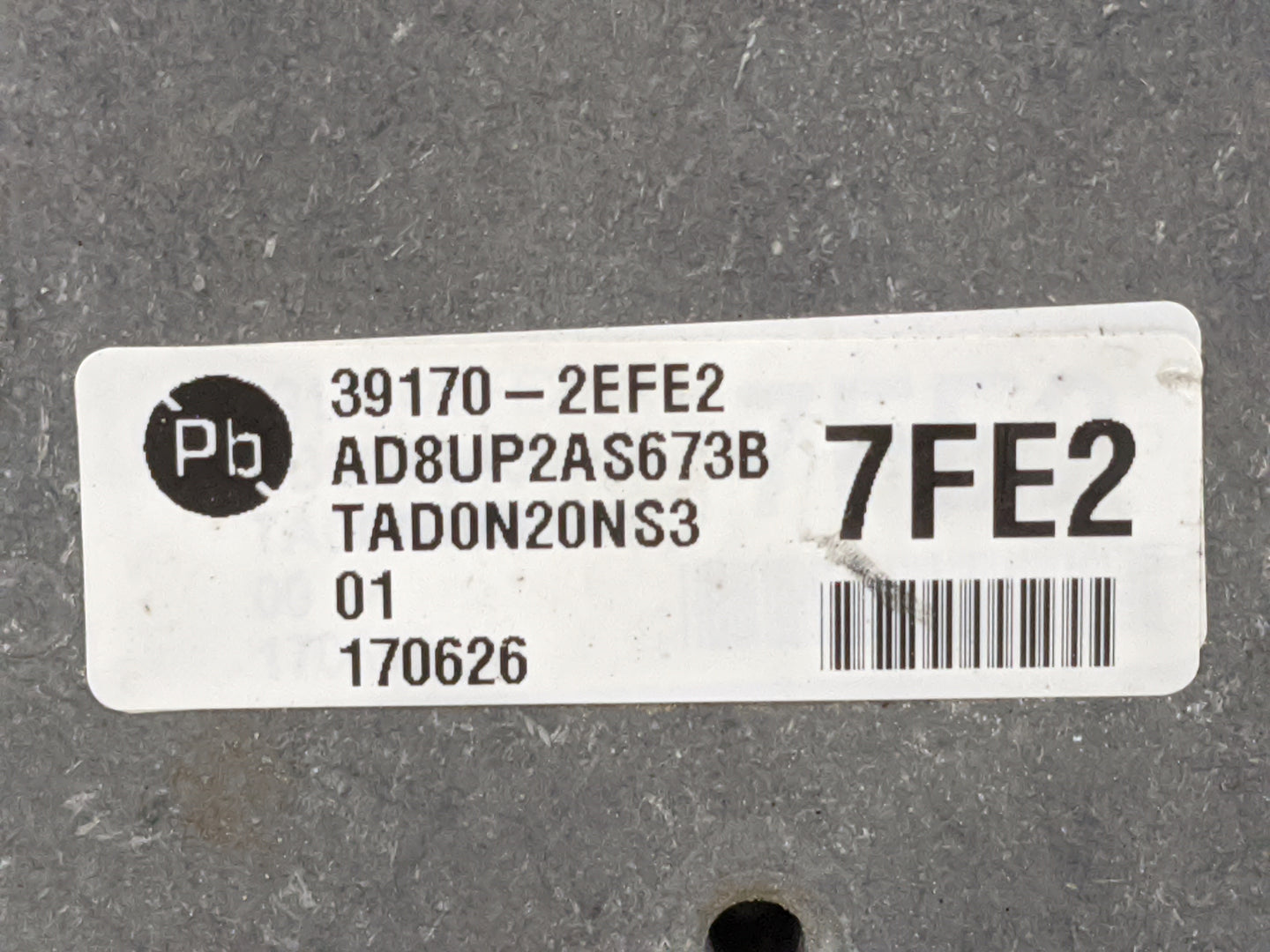 2017-2018 Hyundai Elantra PCM Engine Control Computer ECU ECM PCU OEM P/N:39170-2EFE2 AD8UP2AS673B, TAD0N20NS3 Fits Fits 201
