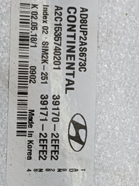 2017-2018 Hyundai Elantra PCM Engine Control Computer ECU ECM PCU OEM P/N:39170-2EFE2 AD8UP2AS673C, TAD0N20NS4 Fits Fits 201