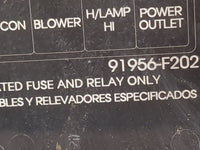 2018 Hyundai Elantra Fusebox Fuse Box Panel Relay Module P/N:18980-09620 18980-09630, 91956-F202 Fits OEM Used Auto Parts - 