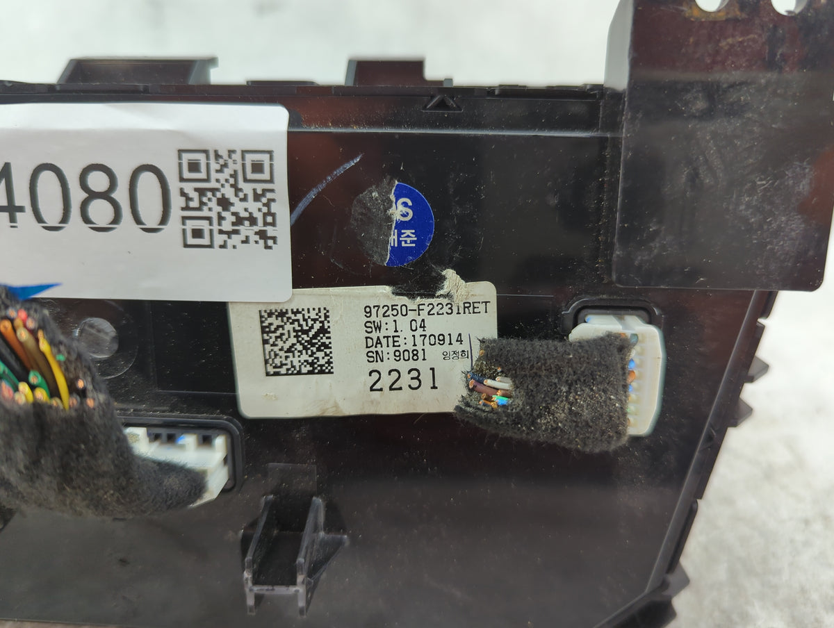 2017-2018 Hyundai Elantra Climate Control Module Temperature AC/Heater Replacement P/N:97250-F2231RET 97250-F2XXX Fits OEM U