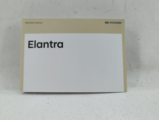 2018 Hyundai Elantra Owners Manual Book Guide P/N:JF30-EU76C OEM Used Auto Parts - Oemusedautoparts1.com