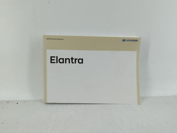 2018 Hyundai Elantra Owners Manual Book Guide OEM Used Auto Parts - Oemusedautoparts1.com