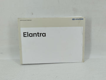 2018 Hyundai Elantra Owners Manual Book Guide OEM Used Auto Parts - Oemusedautoparts1.com