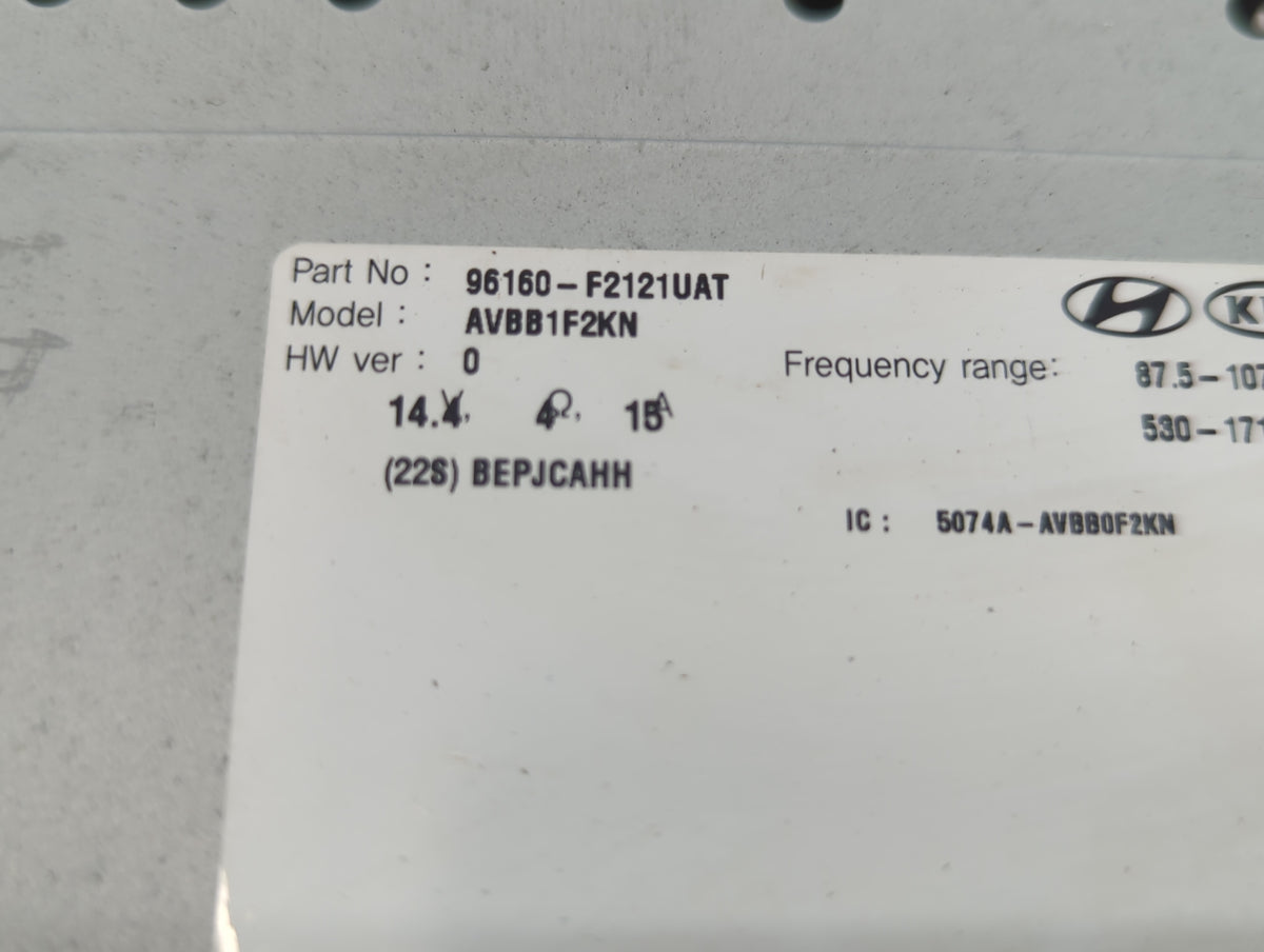2017-2018 Hyundai Elantra Am Fm Cd Player Radio Receiver 480785 - Oemusedautoparts1.com