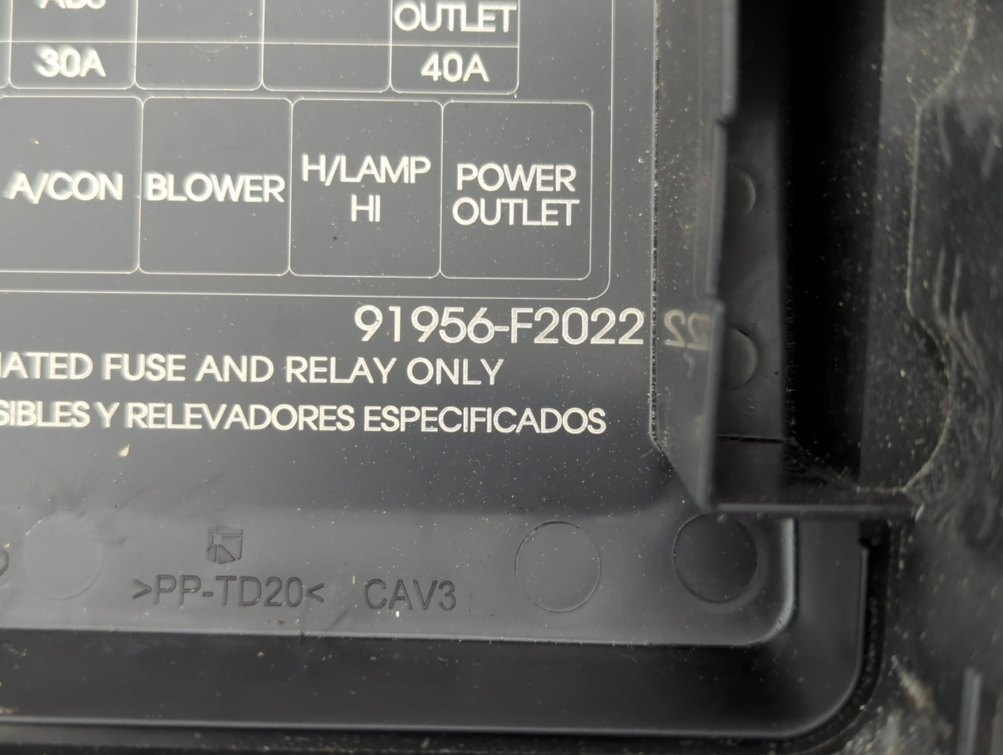 2018 Hyundai Elantra Fusebox Fuse Box Panel Relay Module P/N:91200F3465AA 91200F3465 Fits OEM Used Auto Parts - Oemusedautop