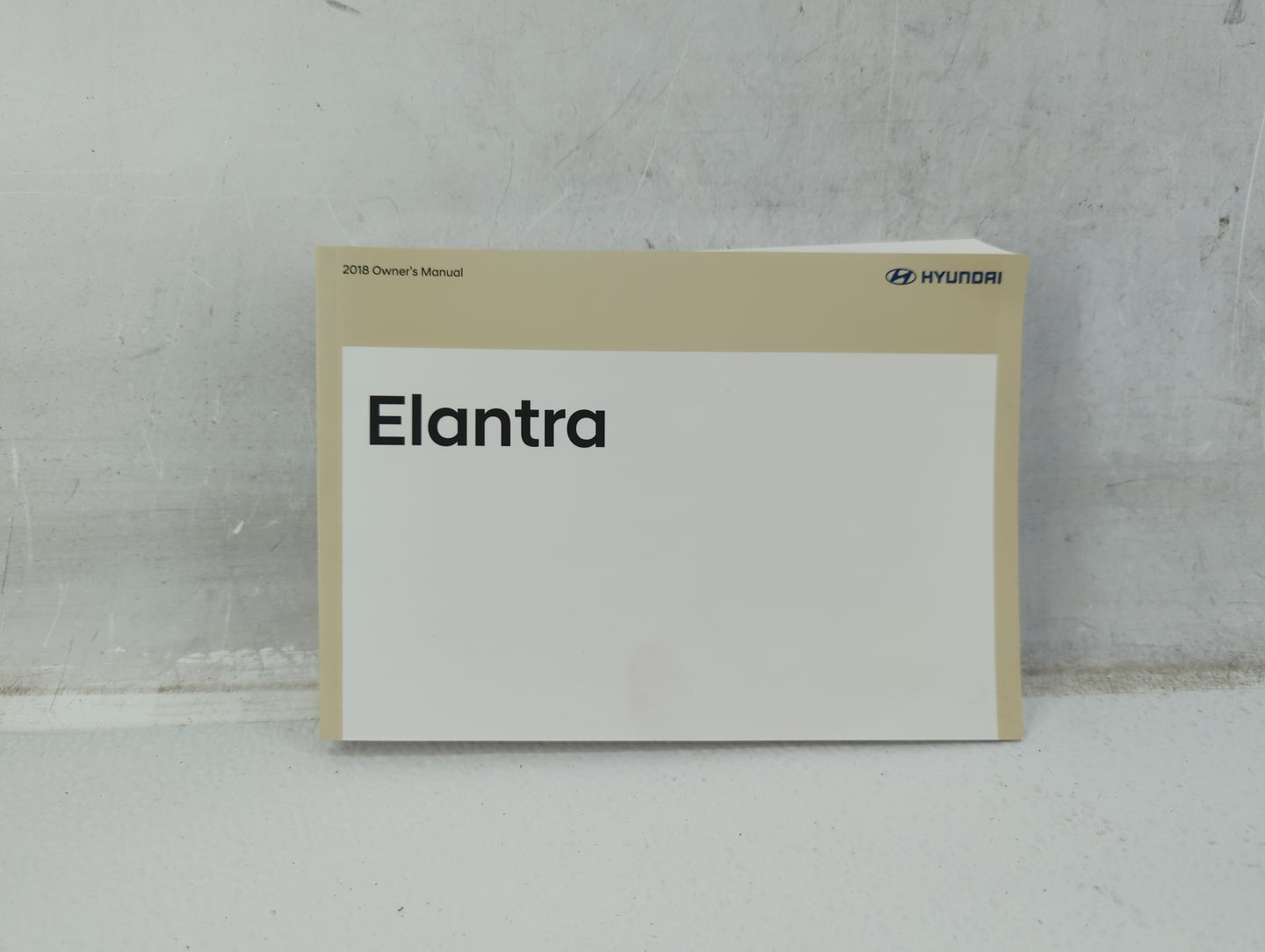 2018 Hyundai Elantra Owners Manual Book Guide OEM Used Auto Parts - Oemusedautoparts1.com