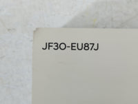 2018 Hyundai Elantra Owners Manual Book Guide P/N:JF30-EU87J OEM Used Auto Parts - Oemusedautoparts1.com