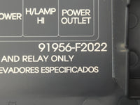 2018 Hyundai Elantra Fusebox Fuse Box Panel Relay Module P/N:91956-F2022 Fits OEM Used Auto Parts - Oemusedautoparts1.com