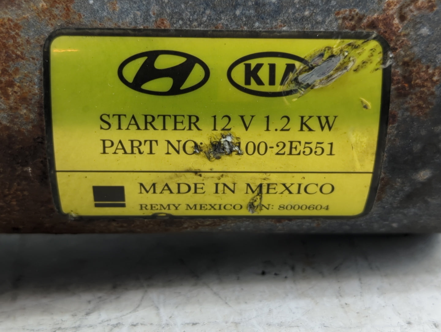 2014-2020 Hyundai Elantra Car Starter Motor Solenoid OEM P/N:36100-2E551 Fits Fits 2014 2015 2016 2017 2018 2019 2020 OEM Us