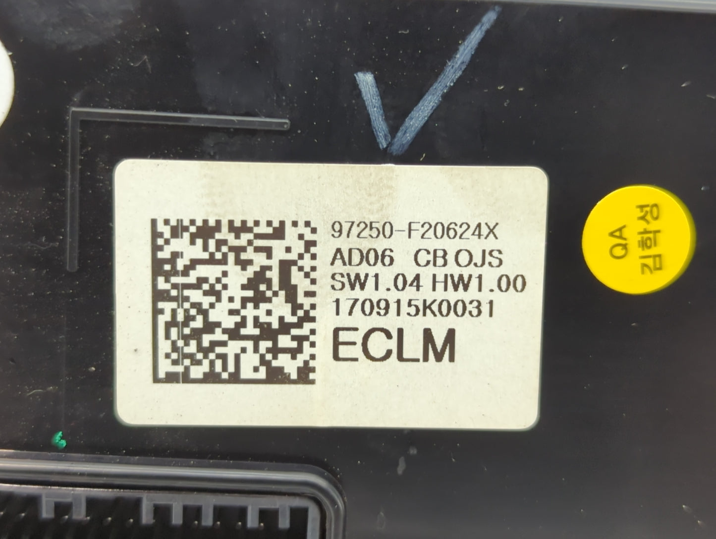 2017-2018 Hyundai Elantra Climate Control Module Temperature AC/Heater Replacement P/N:97250-F20624X Fits Fits 2017 2018 OEM