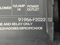 2018 Hyundai Elantra Fusebox Fuse Box Panel Relay Module P/N:91956-F2022 Fits OEM Used Auto Parts - Oemusedautoparts1.com