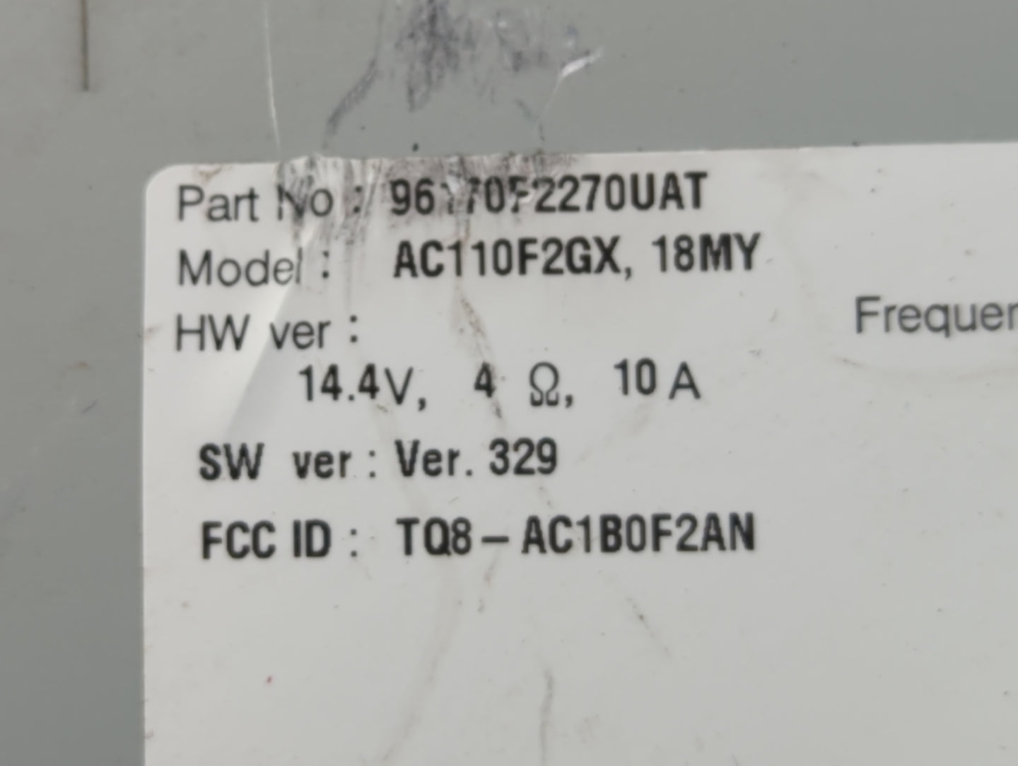 Hyundai Elantra Am Fm Cd Player Radio Receiver - Oemusedautoparts1.com
