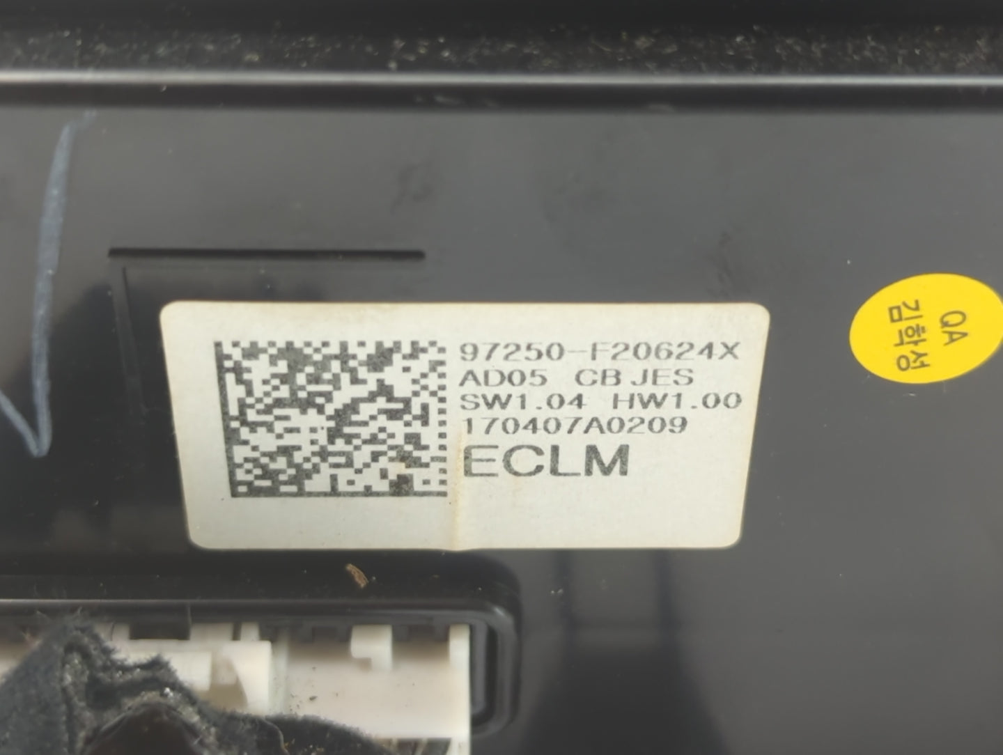 2017-2018 Hyundai Elantra Climate Control Module Temperature AC/Heater Replacement P/N:97250-F20624X Fits Fits 2017 2018 OEM