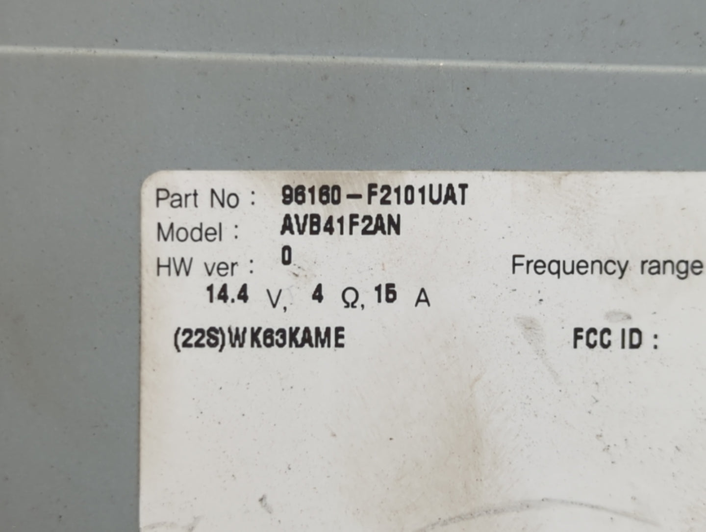 2017-2018 Hyundai Elantra Am Fm Cd Player Radio Receiver - Oemusedautoparts1.com