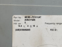 2017-2018 Hyundai Elantra Am Fm Cd Player Radio Receiver 663955 - Oemusedautoparts1.com