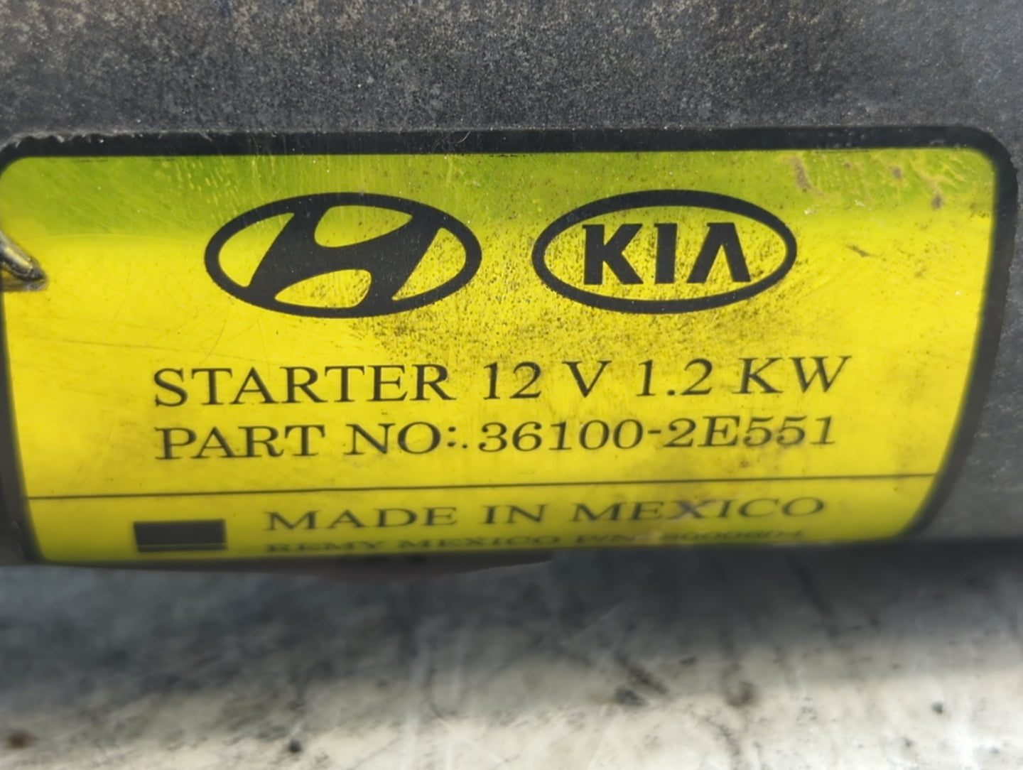 2014-2020 Hyundai Elantra Car Starter Motor Solenoid OEM P/N:36100-2E551 Fits Fits 2014 2015 2016 2017 2018 2019 2020 OEM Us