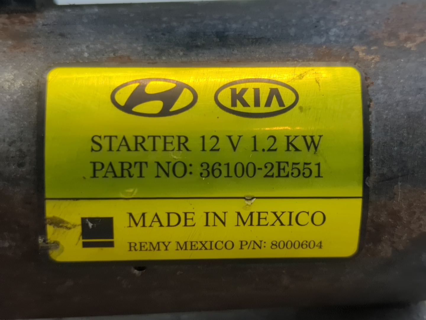2014-2020 Hyundai Elantra Car Starter Motor Solenoid OEM P/N:8000604 36100-2E551 Fits Fits 2014 2015 2016 2017 2018 2019 202
