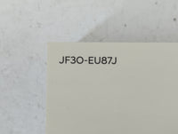 2018 Hyundai Elantra Owners Manual Book Guide P/N:JF30-EU87J OEM Used Auto Parts - Oemusedautoparts1.com