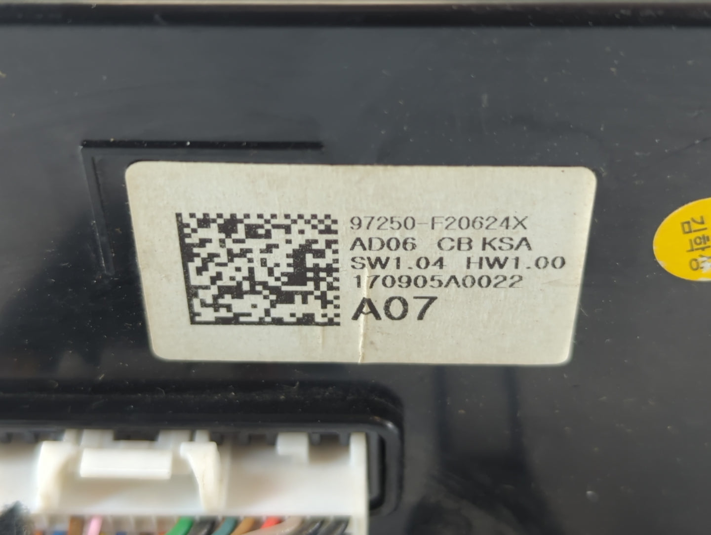 2017-2018 Hyundai Elantra Climate Control Module Temperature AC/Heater Replacement P/N:97250-F20624X Fits Fits 2017 2018 OEM