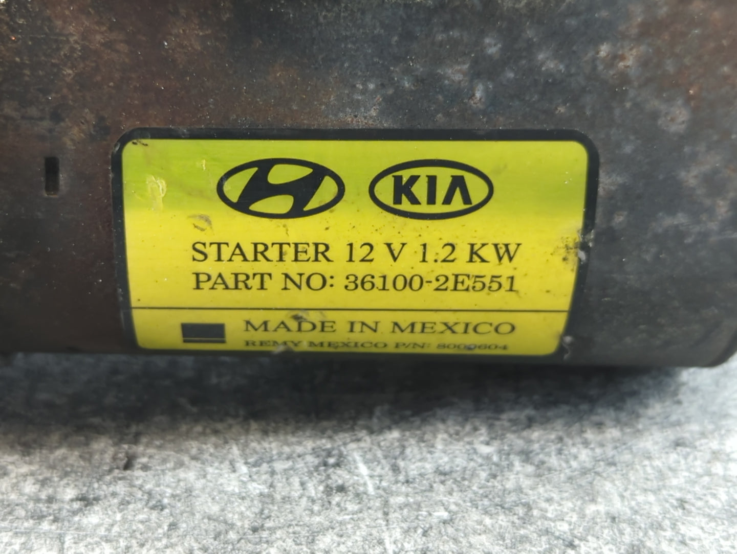 2014-2020 Hyundai Elantra Car Starter Motor Solenoid OEM P/N:36100-2E551 Fits Fits 2014 2015 2016 2017 2018 2019 2020 OEM Us