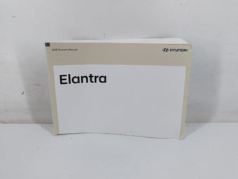 compare product 2018 Hyundai Elantra Owners Manual Book Guide P/N:IF2O-EC83G OEM Used Auto Parts