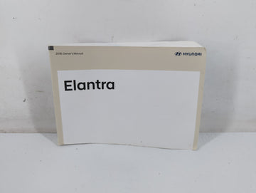 2018 Hyundai Elantra Owners Manual Book Guide P/N:IF2O-EC83G OEM Used Auto Parts - Oemusedautoparts1.com