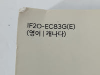 2018 Hyundai Elantra Owners Manual Book Guide P/N:IF2O-EC83G OEM Used Auto Parts - Oemusedautoparts1.com