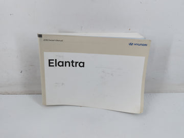 2018 Hyundai Elantra Owners Manual Book Guide P/N:IF2O-EC81F OEM Used Auto Parts - Oemusedautoparts1.com