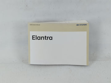2018 Hyundai Elantra Owners Manual Book Guide P/N:JF3O-EU75B OEM Used Auto Parts - Oemusedautoparts1.com