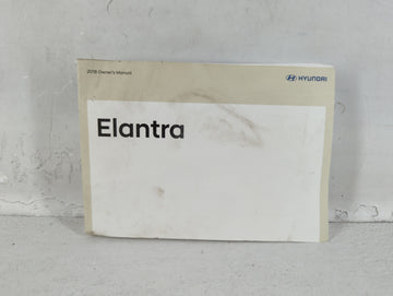 2018 Hyundai Elantra Owners Manual Book Guide P/N:IF2O-EU70F OEM Used Auto Parts - Oemusedautoparts1.com