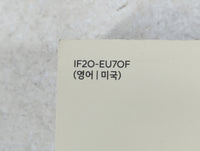 2018 Hyundai Elantra Owners Manual Book Guide P/N:IF2O-EU70F OEM Used Auto Parts - Oemusedautoparts1.com