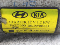 2014-2020 Hyundai Elantra Car Starter Motor Solenoid OEM P/N:36100-2E551 Fits Fits 2014 2015 2016 2017 2018 2019 2020 OEM Us