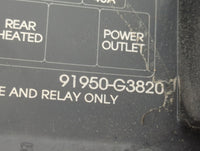 2018 Hyundai Elantra Fusebox Fuse Box Panel Relay Module P/N:91950-G3820 Fits OEM Used Auto Parts - Oemusedautoparts1.com