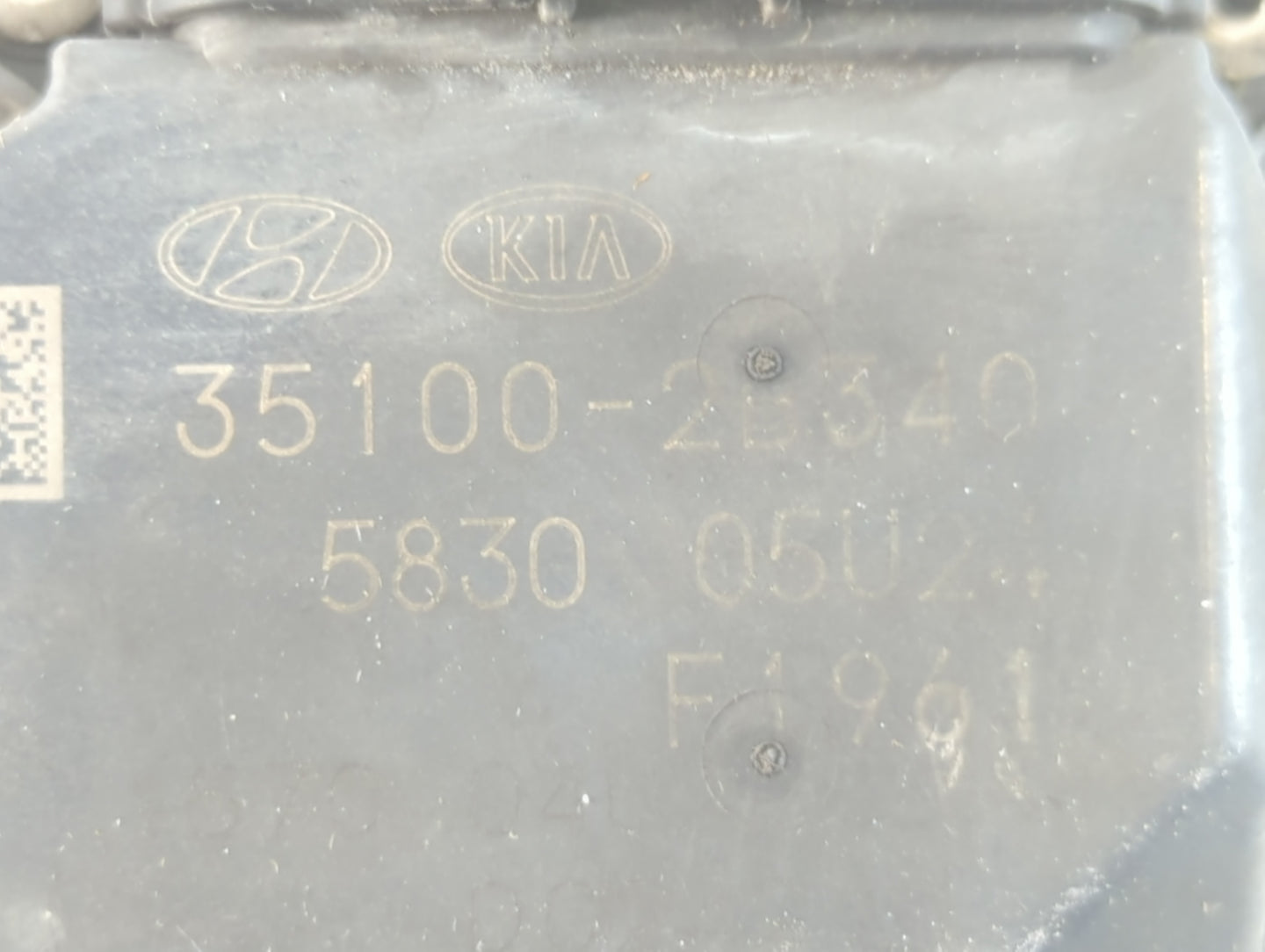 2017-2020 Hyundai Elantra Throttle Body P/N:35100-2B340 Fits Fits 2015 2016 2017 2018 2019 2020 2021 2022 OEM Used Auto Part
