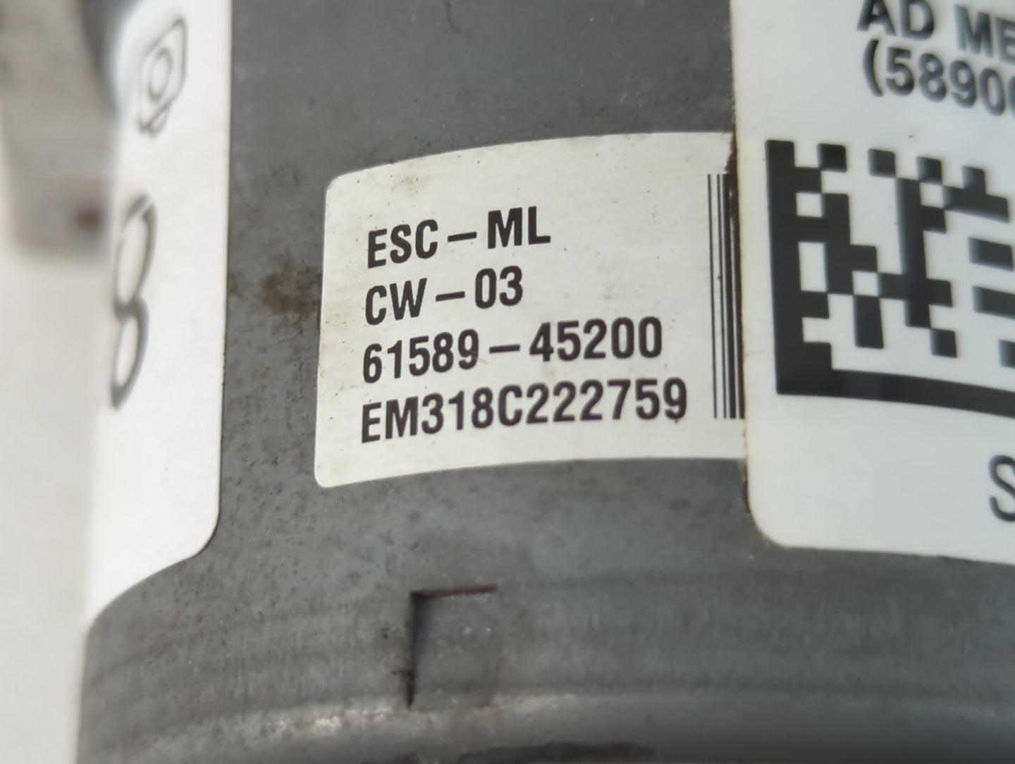 2017-2019 Hyundai Elantra ABS Pump Control Module Replacement P/N:F1589-45200 Fits Fits 2017 2018 2019 OEM Used Auto Parts -
