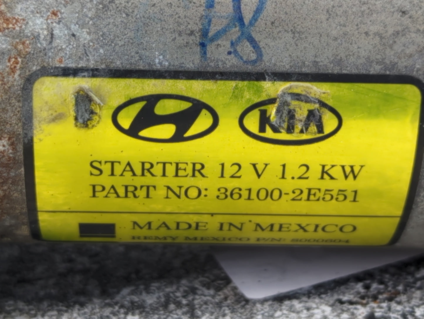 2014-2020 Hyundai Elantra Car Starter Motor Solenoid OEM P/N:36100-2E551 Fits Fits 2014 2015 2016 2017 2018 2019 2020 OEM Us