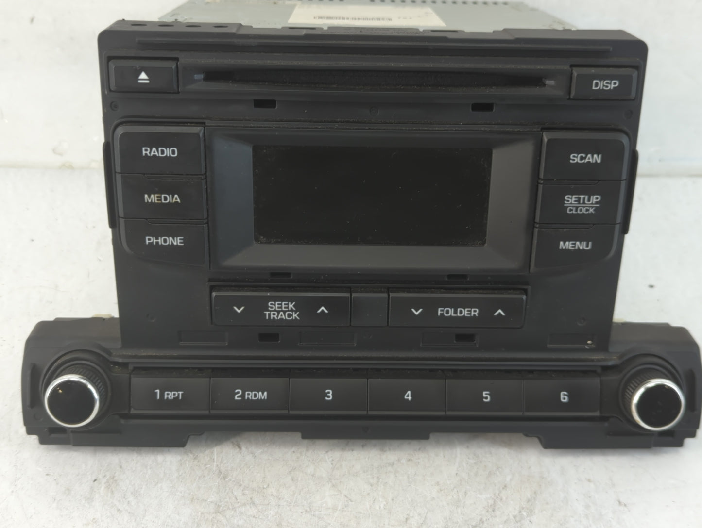 2017-2018 Hyundai Elantra Radio AM FM Cd Player Receiver Replacement P/N:96170F2270UAT Fits Fits 2017 2018 OEM Used Auto Par