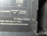 2018 Hyundai Elantra Fusebox Fuse Box Panel Relay Module P/N:91956-F2022 Fits OEM Used Auto Parts - Oemusedautoparts1.com
