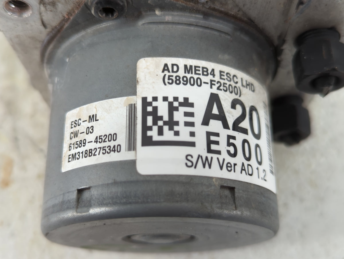 2017-2019 Hyundai Elantra Anti-Lock Brake ABS Pump Module Actuator OEM P/N:58900-F2500 Fits Fits 2017 2018 2019 OEM Used Aut