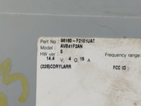2017-2018 Hyundai Elantra Radio AM FM Cd Player Receiver Replacement P/N:96160-F2101UAT Fits Fits 2017 2018 OEM Used Auto Pa