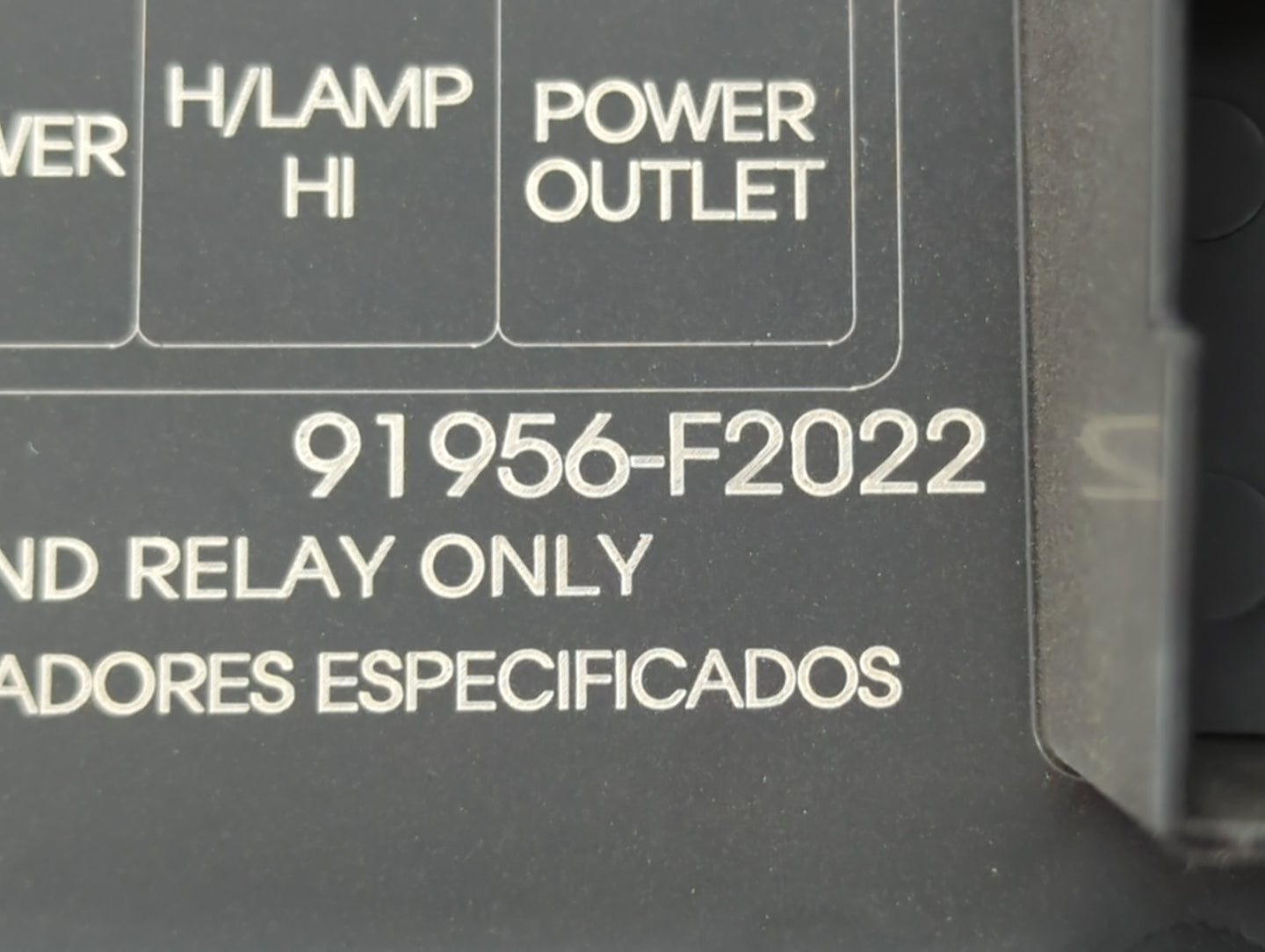 2018 Hyundai Elantra Fusebox Fuse Box Panel Relay Module P/N:91956-F2022 Fits OEM Used Auto Parts - Oemusedautoparts1.com