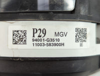 2018 Hyundai Elantra Instrument Cluster Speedometer Gauges P/N:94001-G3510 Fits OEM Used Auto Parts - Oemusedautoparts1.com