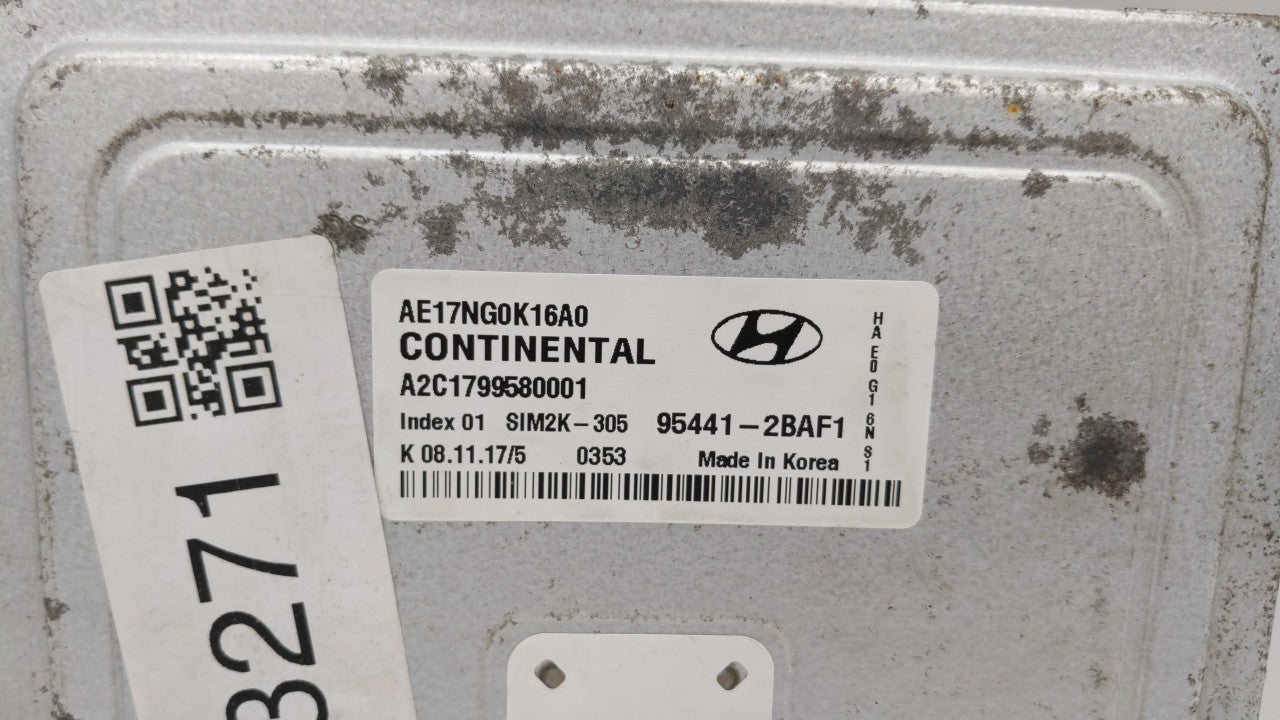 2017-2018 Hyundai Ioniq PCM Engine Control Computer ECU ECM PCU OEM P/N:391A1-03HM2 39110-03HM2, 95441-2BAF1 Fits Fits 2017 