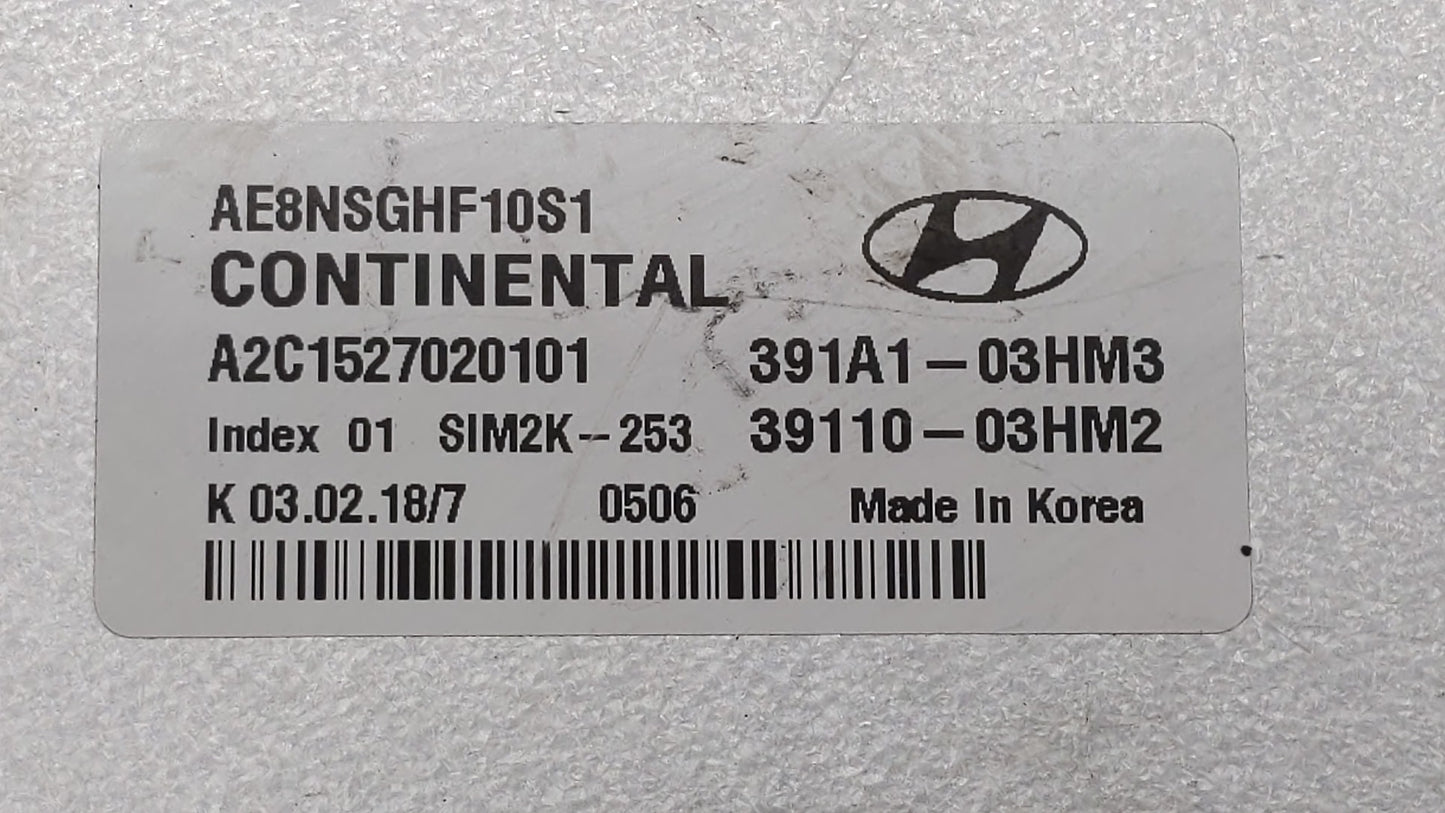 2017-2018 Hyundai Ioniq PCM Engine Control Computer ECU ECM PCU OEM P/N:39101-03HM4 39110-03HM4, 39101-03HM2 Fits Fits 2017 