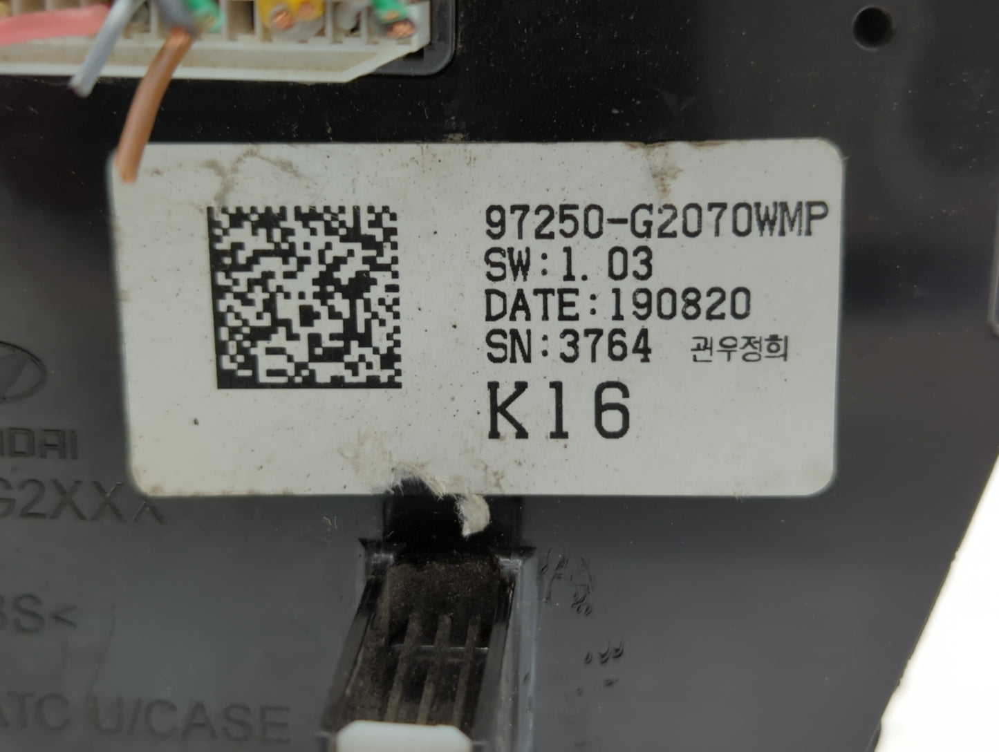 2017-2019 Hyundai Ioniq Climate Control Module Temperature AC/Heater Replacement P/N:97250-G2070 97250-G2078WMP Fits OEM Use