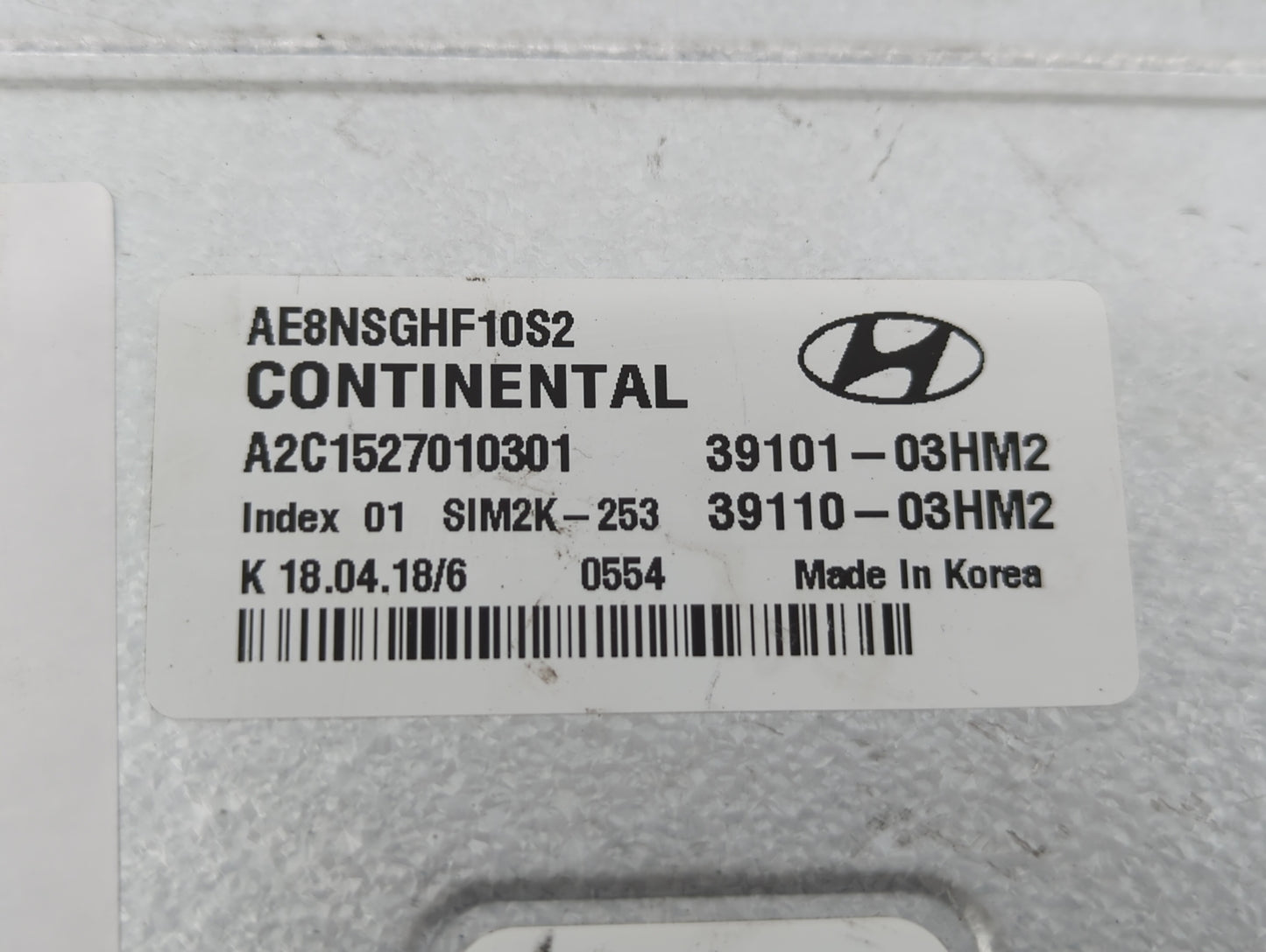 2017-2020 Hyundai Ioniq PCM Engine Control Computer ECU ECM PCU OEM P/N:39101-03HM2 39110-03HM2 Fits Fits 2017 2018 2019 202