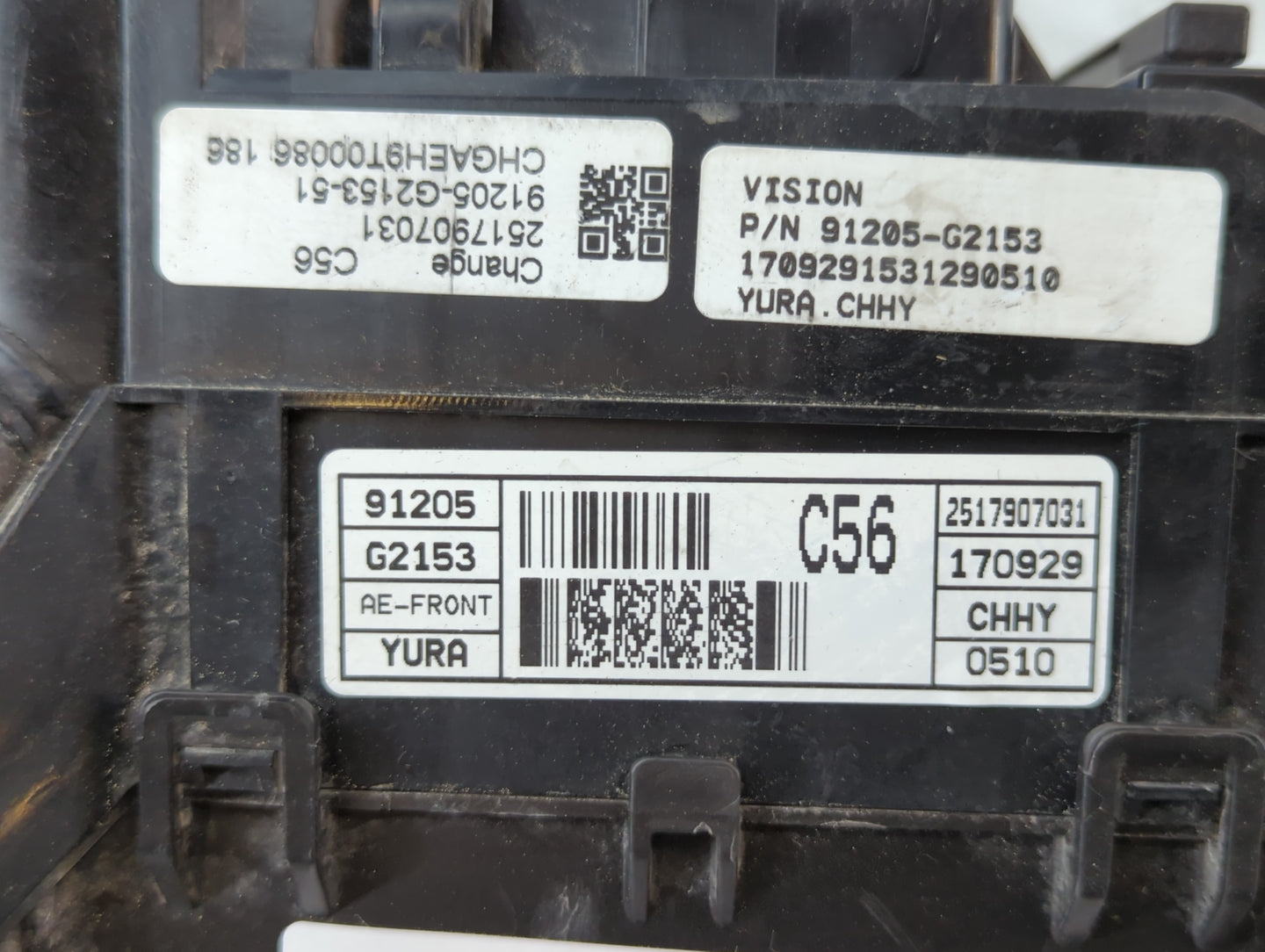 2017-2018 Hyundai Ioniq Fusebox Fuse Box Panel Relay Module P/N:91205 G2153 Fits Fits 2017 2018 OEM Used Auto Parts - Oemuse