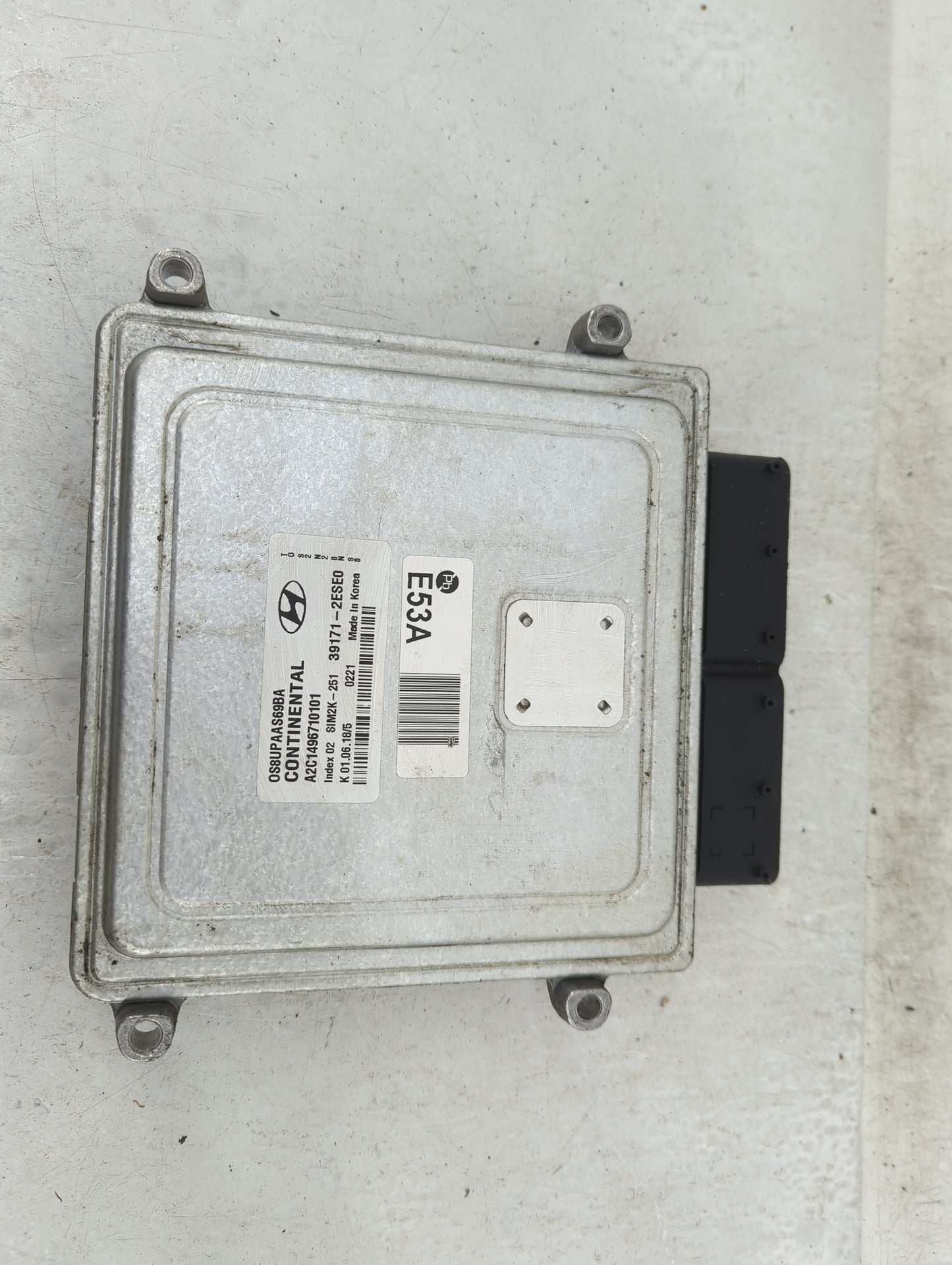 2018-2021 Hyundai Kona PCM Engine Control Computer ECU ECM PCU OEM P/N:39171-2ESE0 A2C1496710101 Fits Fits 2018 2019 2020 20