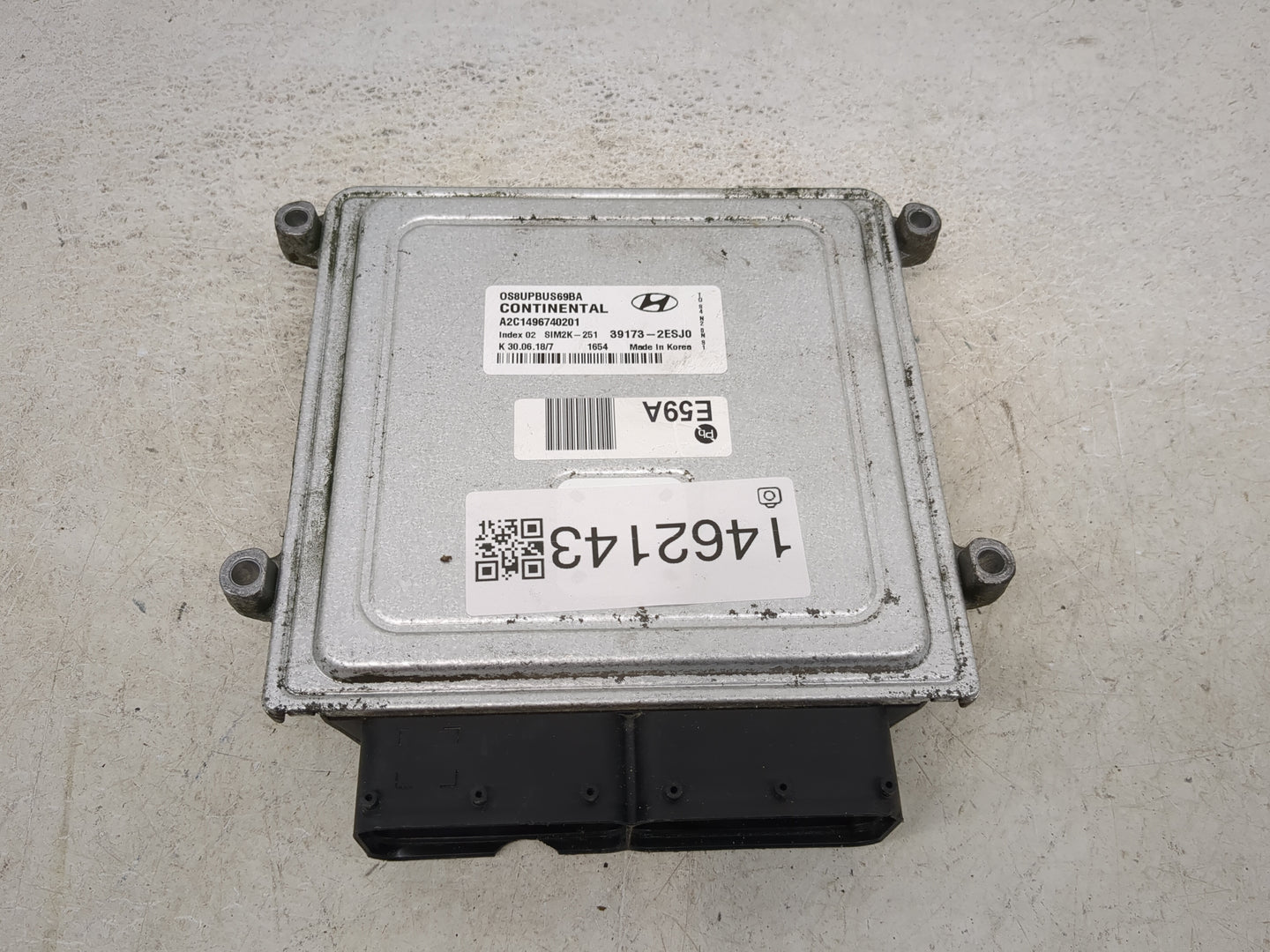 2018-2021 Hyundai Kona PCM Engine Control Computer ECU ECM PCU OEM P/N:39173-2ESJ0 Fits Fits 2018 2019 2020 2021 OEM Used Au