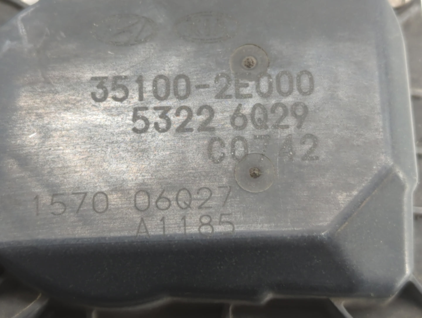 2018-2019 Hyundai Kona Throttle Body P/N:35100-2E400 35100-2E000 Fits Fits 2012 2013 2014 2015 2016 2018 2019 OEM Used Auto 